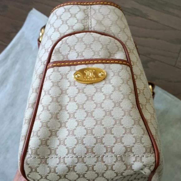 Celine boogie elegant Brown and Cream Designer Tote Bag - Picture 7 of 17